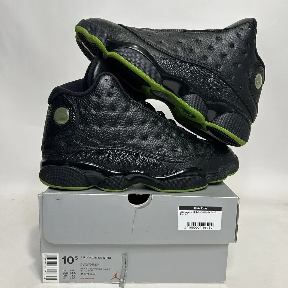 Nike Shoes Air Jordan 13 Retro “Altitude/Black Green” 2017 - Picture 1 of 9